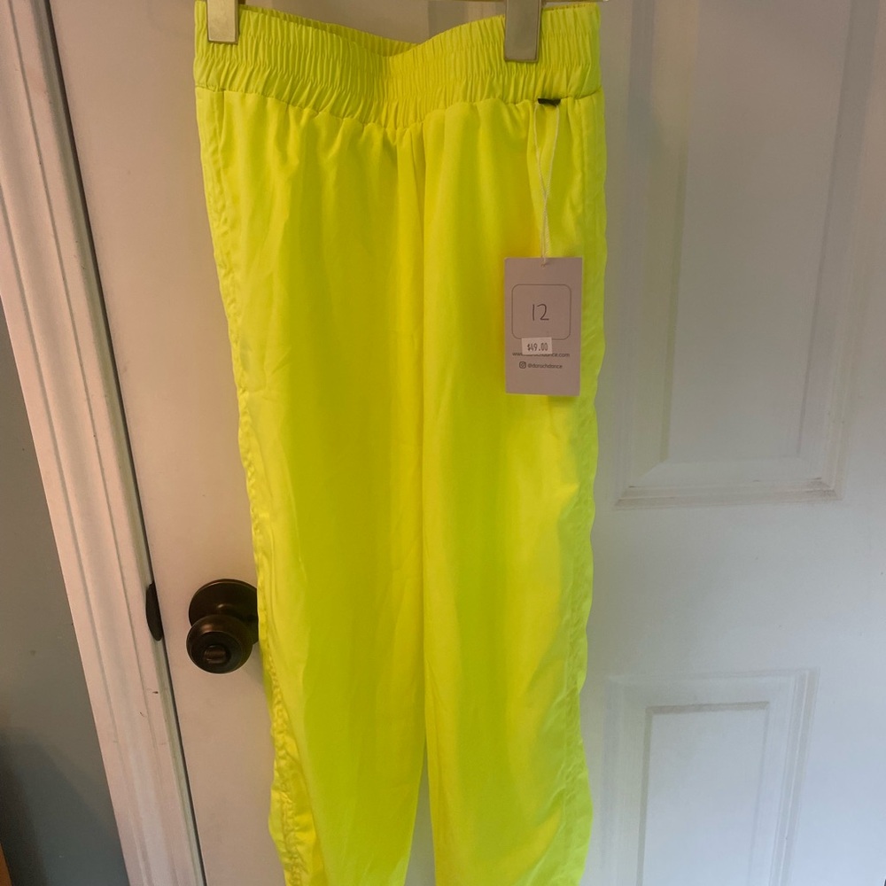 Daroch Neon Yellow Dance Pants